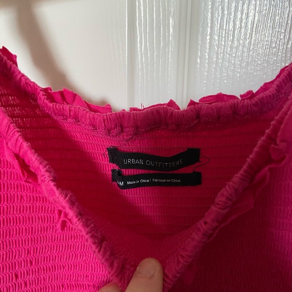 Pink Ruffled Women's Top - Picture 2 of 5